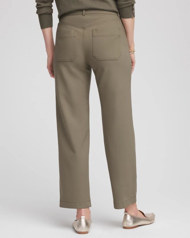 Bi-Stretch Straight Ankle Pants - image 3